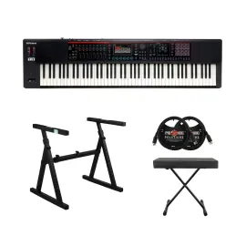 Roland 88-Note FANTOM-08 Synthesizer Keyboard with Accessories