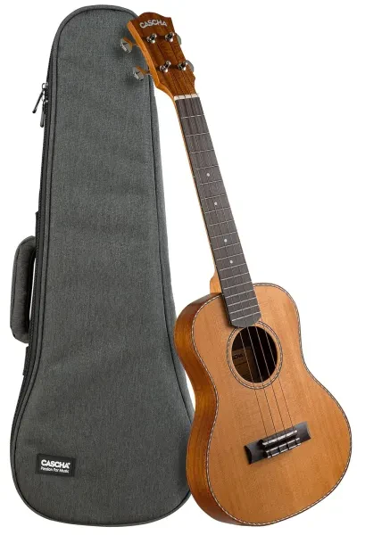 CASCHA CUTCS1-EQ Cedar Solid Top Tenor Ukulele
