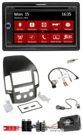 Blaupunkt 2DIN USB DAB Lenkrad Bluetooth TMC Navigation für Hyundai i30 ab 2009