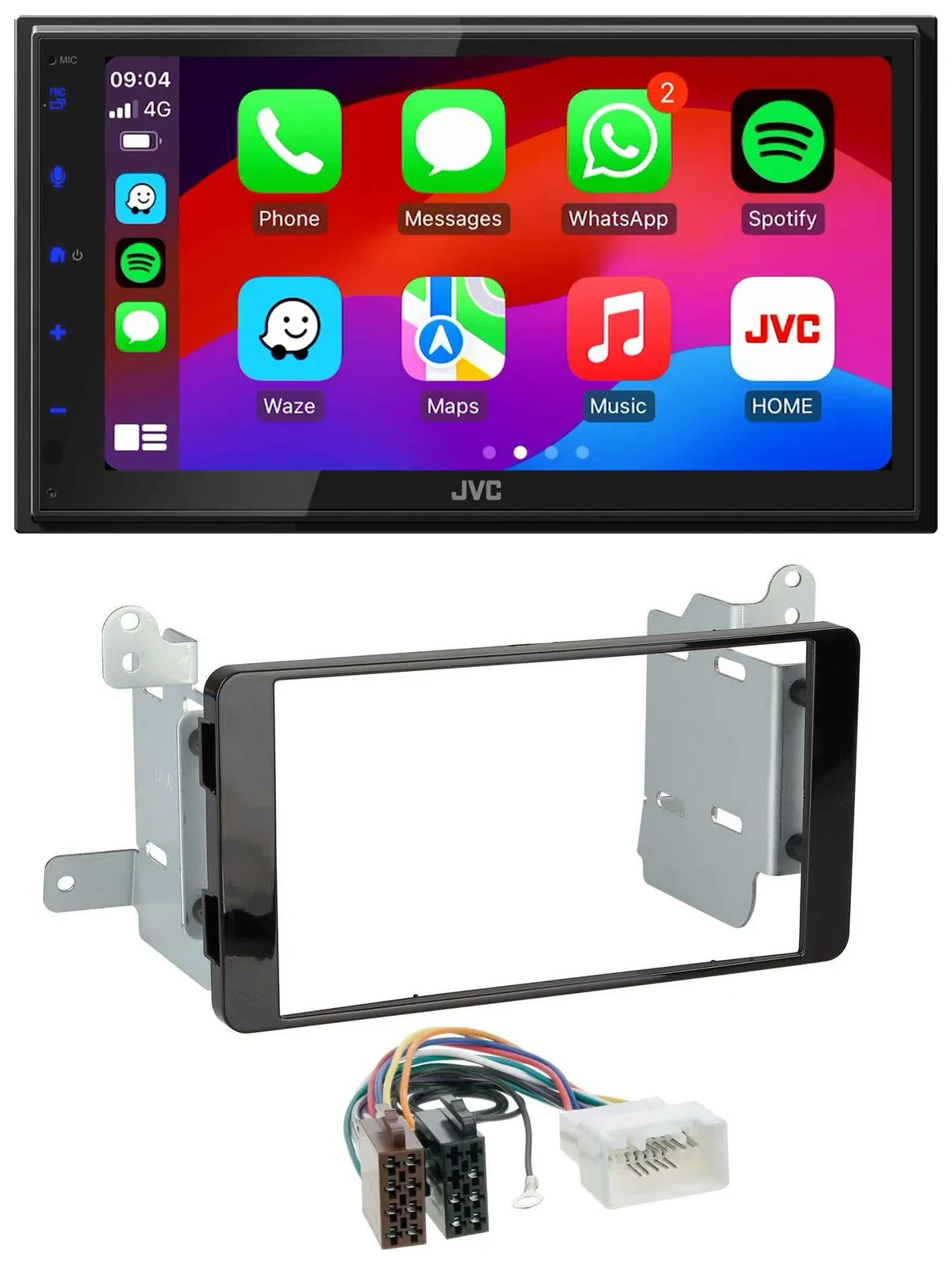 JVC Bluetooth 2DIN MP3 DAB USB Autoradio für Fiat Fullback Mitsubishi L200 ab 20