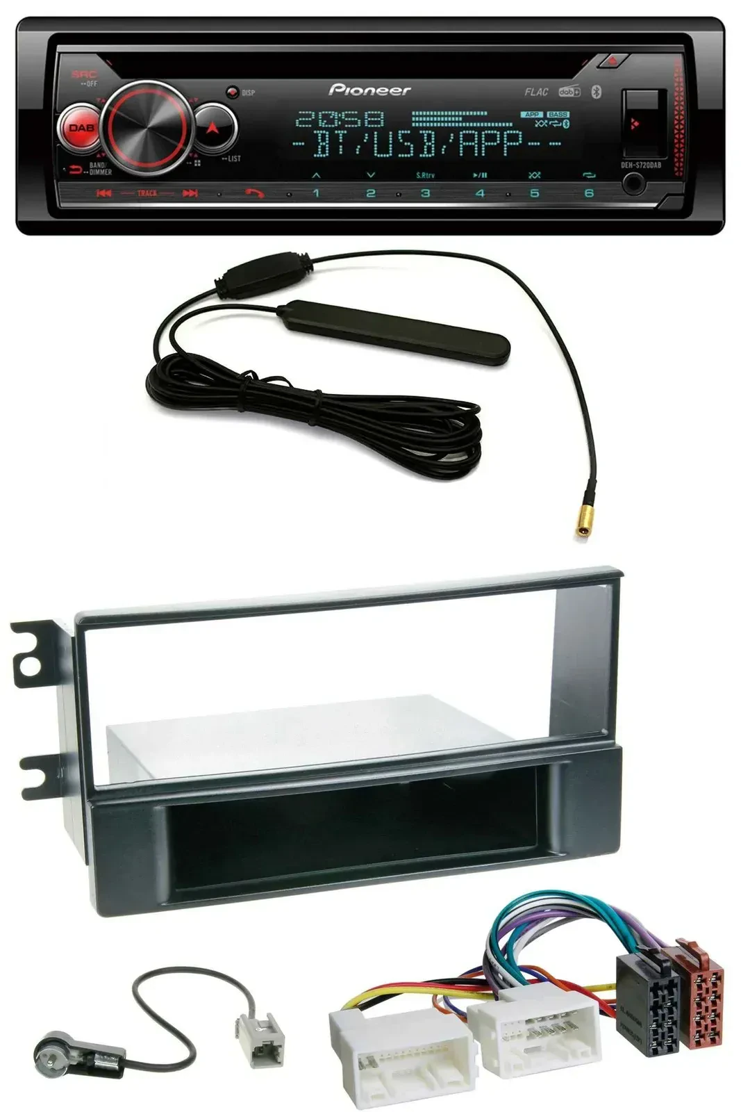 Автомагнитола для Kia Sportage II (2008–2010) Pioneer USB DAB MP3 Bluetooth CD