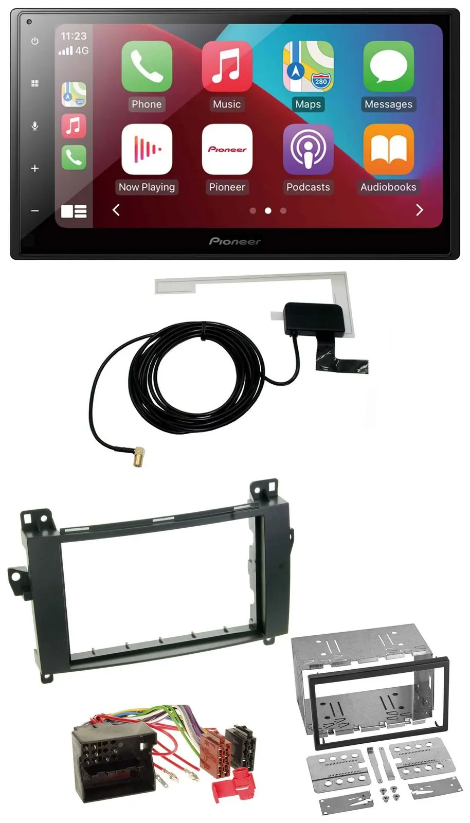 Pioneer USB Bluetooth DAB MP3 2DIN Autoradio für Mercedes B-Klasse T245 05-11