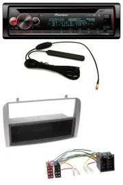 Автомагнитола для Alfa Romeo 147/GT Pioneer USB, DAB, MP3, Bluetooth, CD серебристая