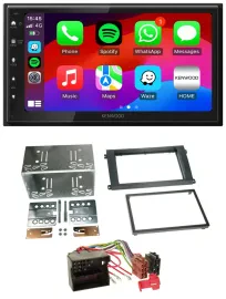 Kenwood MP3 USB DAB 2DIN Bluetooth Autoradio für Porsche Cayenne 2007-2010