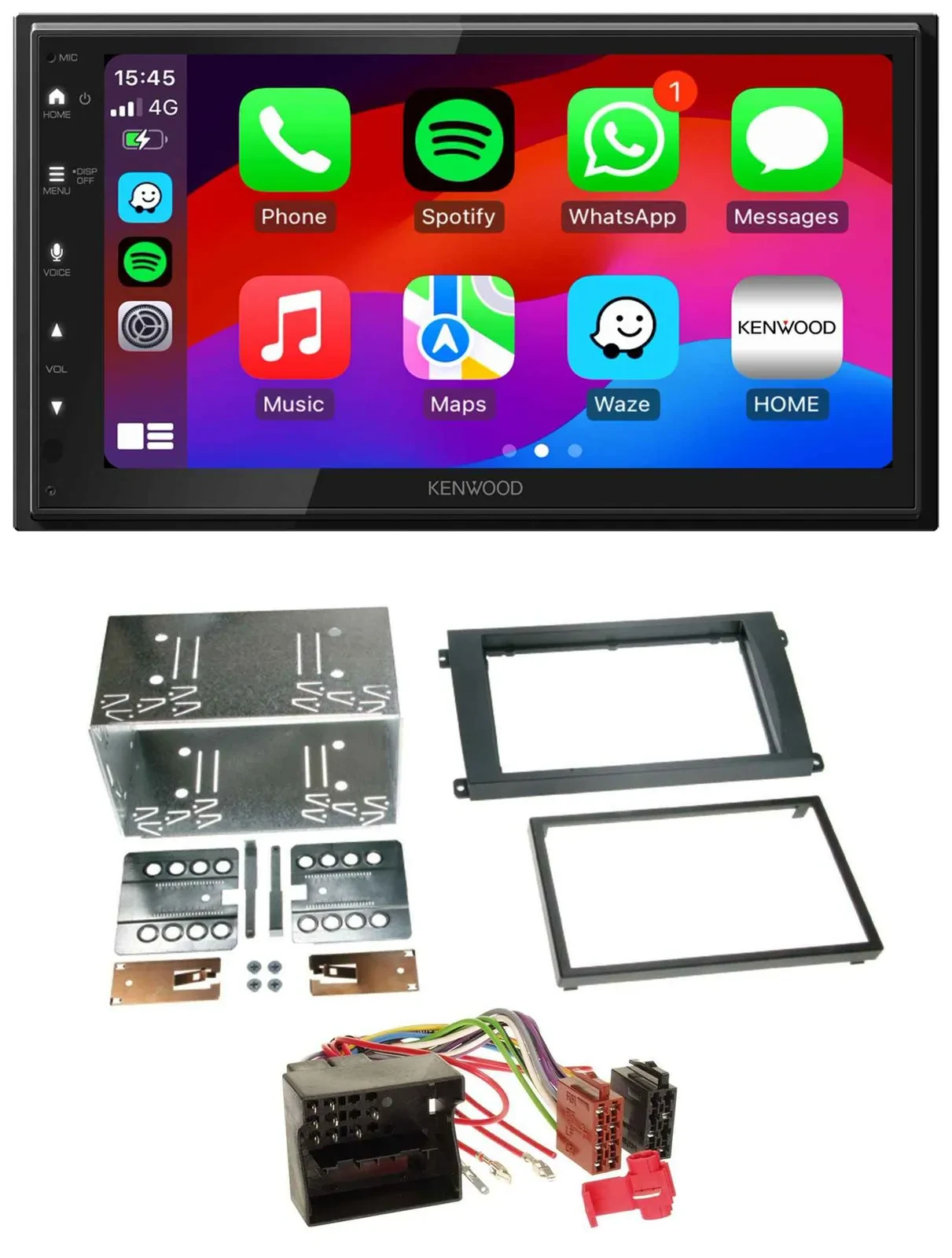 Kenwood MP3 USB DAB 2DIN Bluetooth Autoradio für Porsche Cayenne 2007-2010