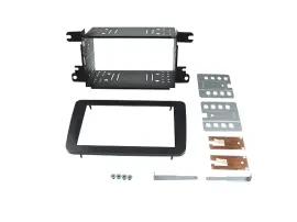 Radioblende Set Doppel DIN Autoradio für Seat Skoda VW schwarz PRO