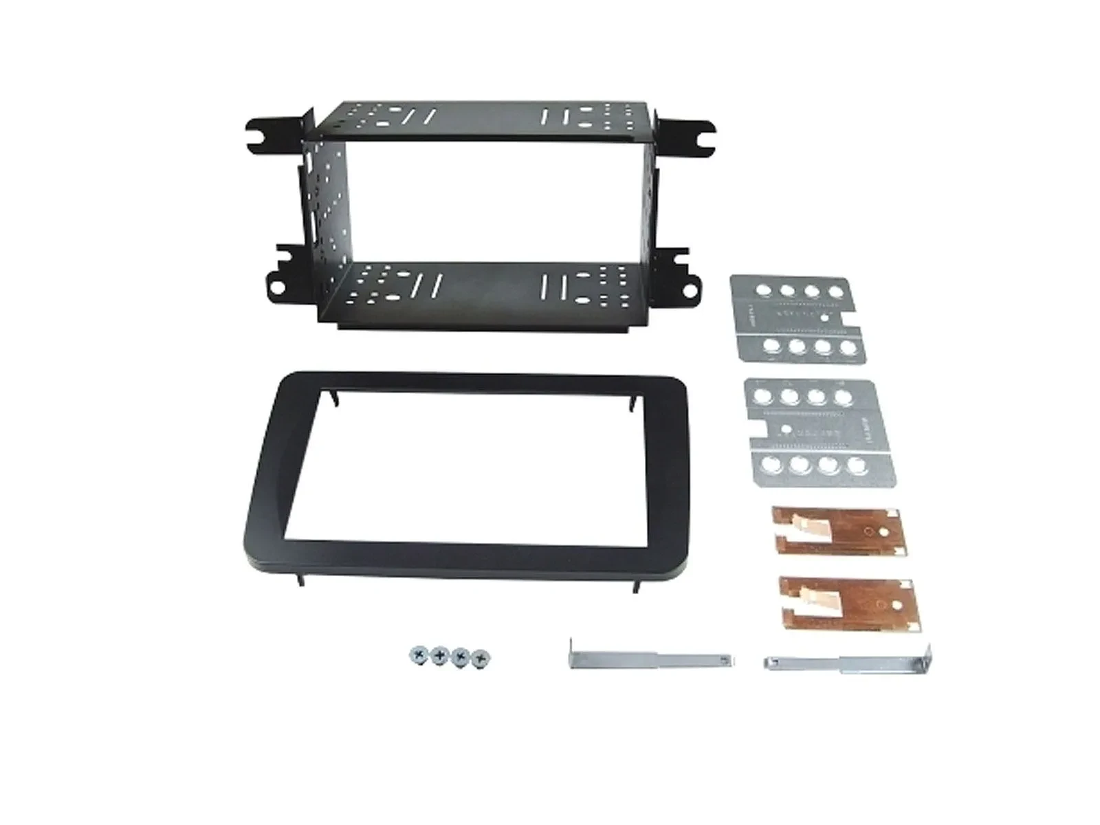 Radioblende Set Doppel DIN Autoradio für Seat Skoda VW schwarz PRO