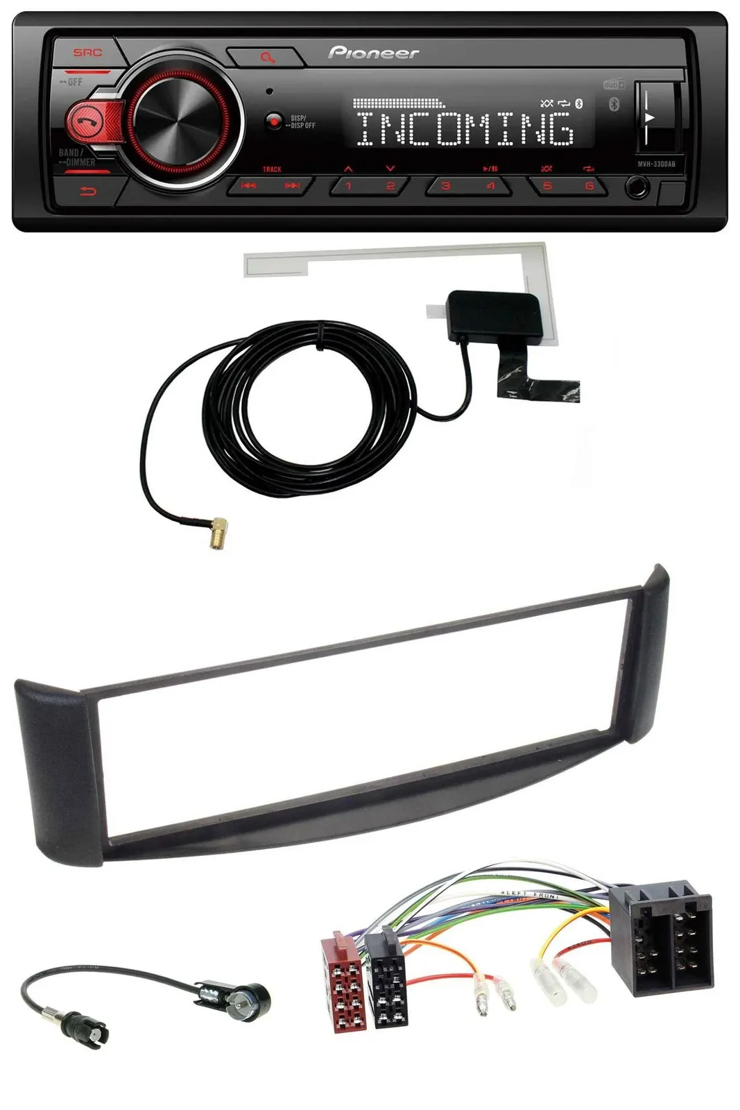 Pioneer MP3 AUX CD DAB USB Autoradio für Smart ForTwo (1998-2007)
