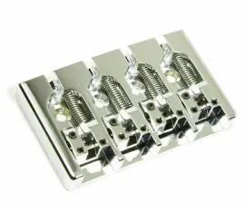 Hipshot A-Style 4-String Aluminum Bass Bridge .750" Spacing - CHROME