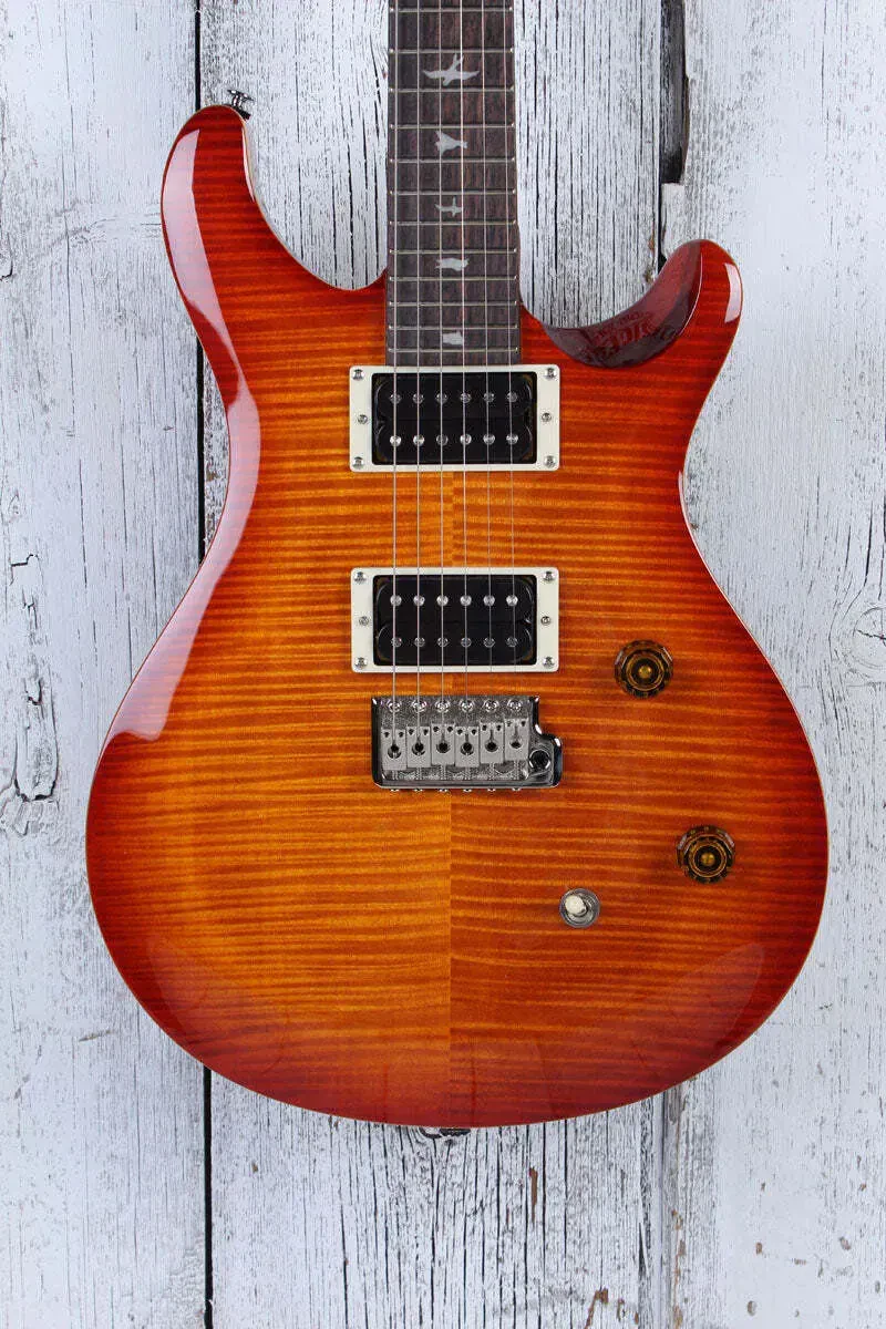 Б/У Электрогитара PRS SE CE 24 Flame Maple Top Vintage Sunburst с чехлом