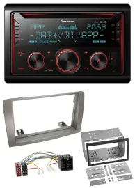 Pioneer 2DIN DAB MP3 Bluetooth USB CD Autoradio für Lancia Musa (2004-2012)