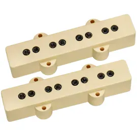 DiMarzio DP123CR Model J/Jazz Bass Neck and Bridge Pickups Set - CREAM