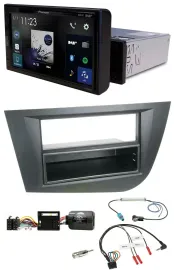 Автомагнитола Pioneer DAB, Bluetooth, USB для Seat Leon 2005–2010, черный