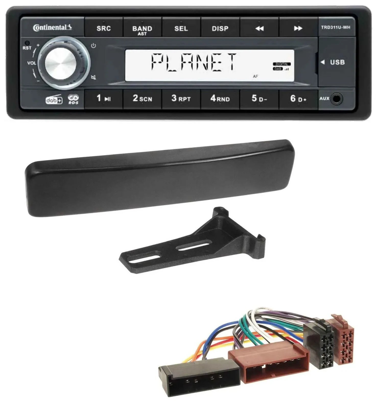 Continental MP3 AUX USB DAB 1DIN Autoradio für Ford Puma Cougar Fiesta Focus Mon