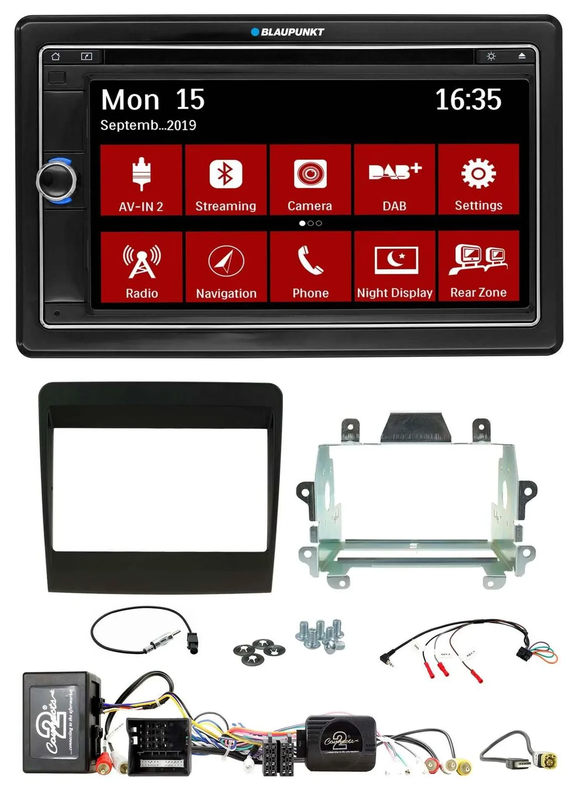 Blaupunkt Lenkrad DAB TMC 2DIN USB Bluetooth Navigation für Porsche 911 11-17 MO