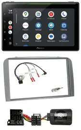 Pioneer 2DIN Lenkrad USB Bluetooth DAB Autoradio für Alfa Romeo 147 GT 04-10 sil