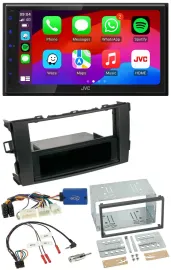 JVC Bluetooth 2DIN Lenkrad DAB USB Autoradio für Toyota Auris 2011-2012 schwarz