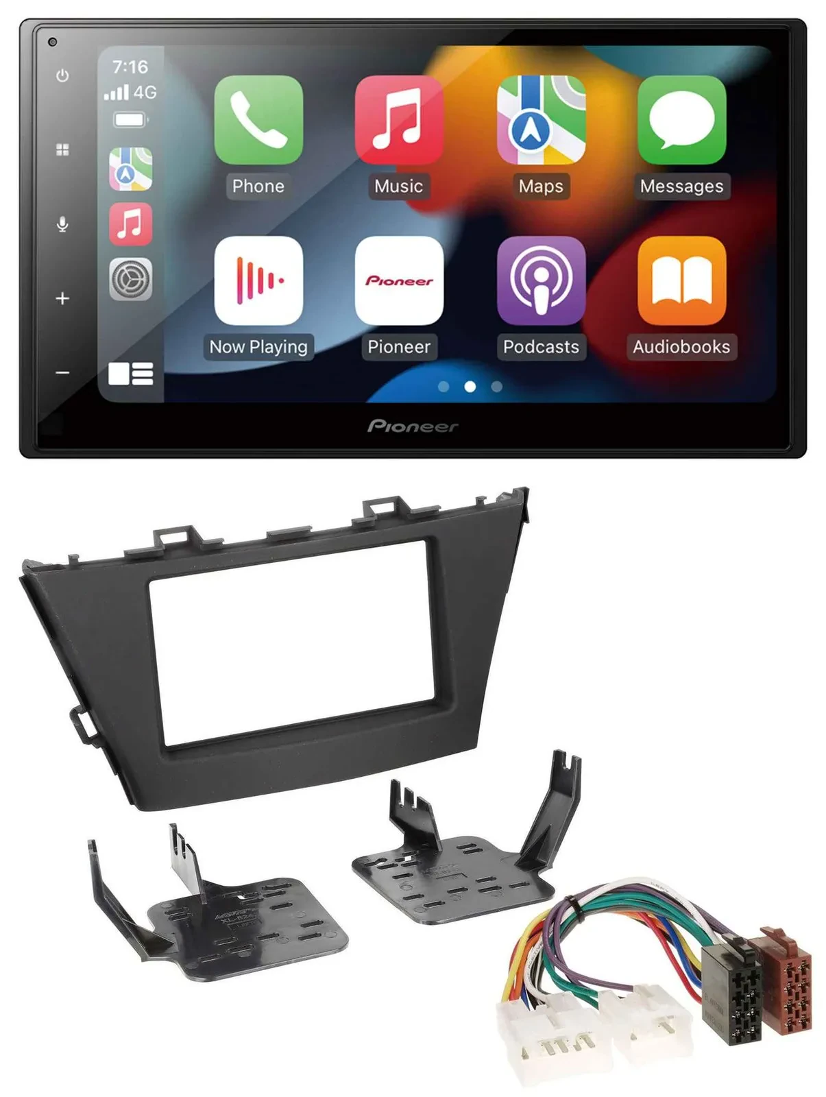 Pioneer DAB Bluetooth 2DIN USB MP3 Autoradio für Toyota Prius+ (ab 2012)