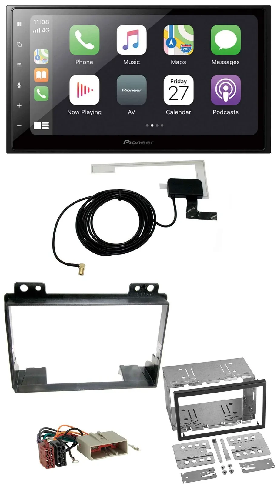 Pioneer USB MP3 2DIN Bluetooth DAB Autoradio für Ford Fiesta 03-05 Fusion 02-05