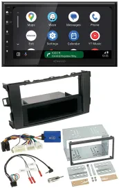 Kenwood DAB Bluetooth USB Lenkrad 2DIN Autoradio für Toyota Auris 2011-2012 schw