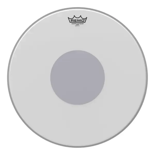 Пластик для барабана Remo 18" Controlled Sound Coated Black Dot