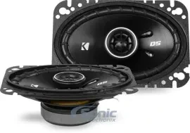 2) Kicker 43DSC4604 D-Series 4x6" 240W 4-Ohm 2-Way Car Audio Coaxial Speakers