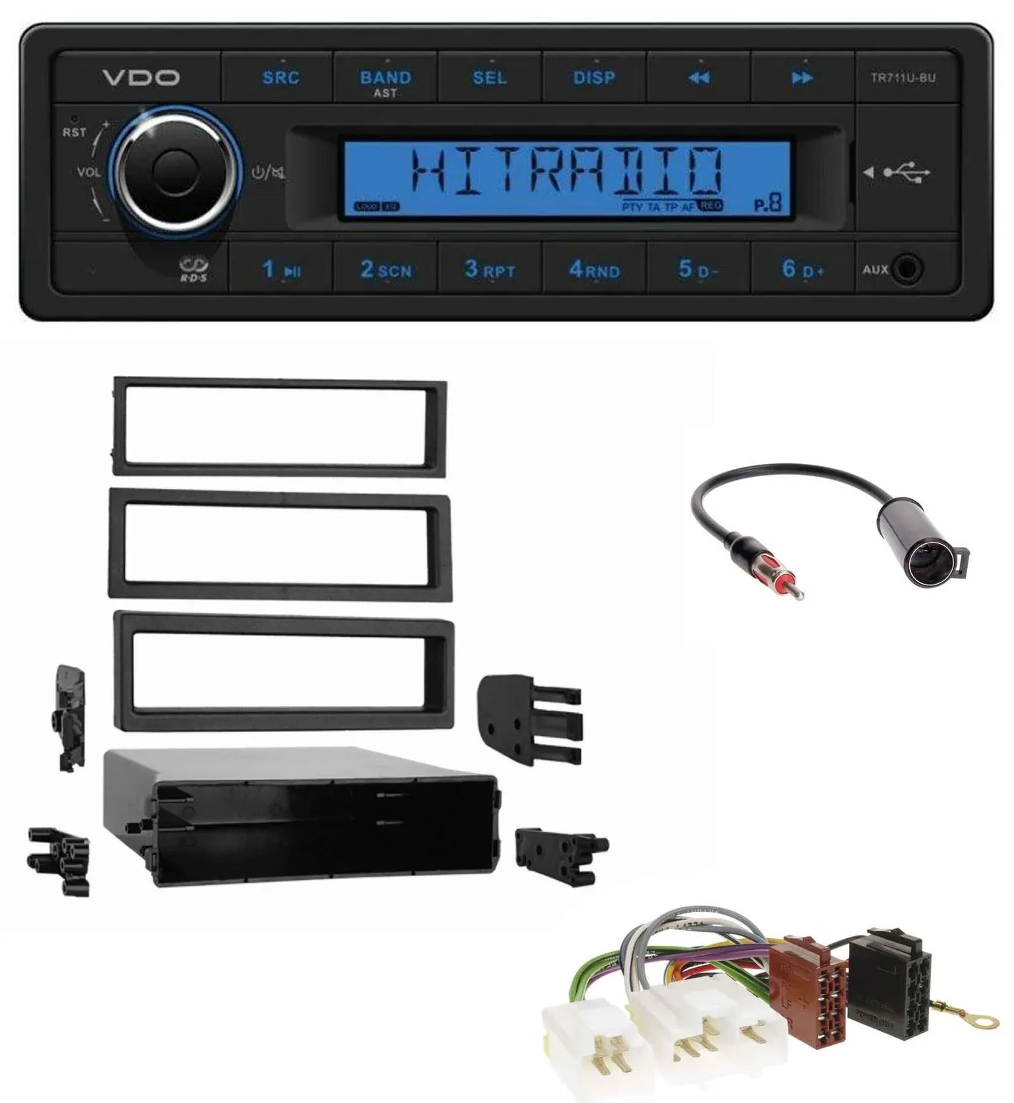 VDO AUX 1DIN MP3 USB Autoradio für Nissan 200 SX 1994-1998 240 SX 1995-1998