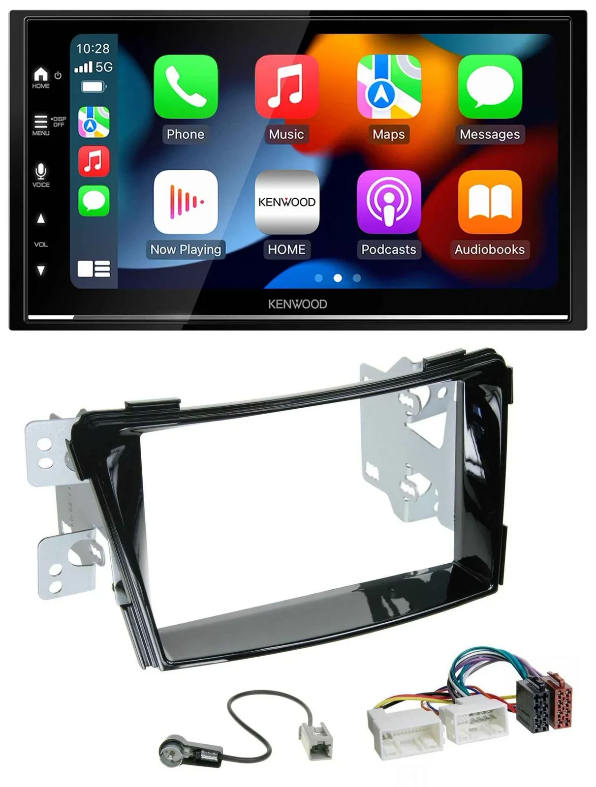 Kenwood DAB USB Bluetooth 2DIN MP3 Autoradio für Hyundai i40 VF ab 11 Klavierlac