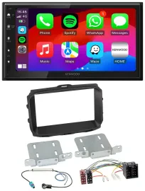 Kenwood MP3 USB DAB 2DIN Bluetooth Autoradio für Alfa Giulietta 2013-2021 ISO sc