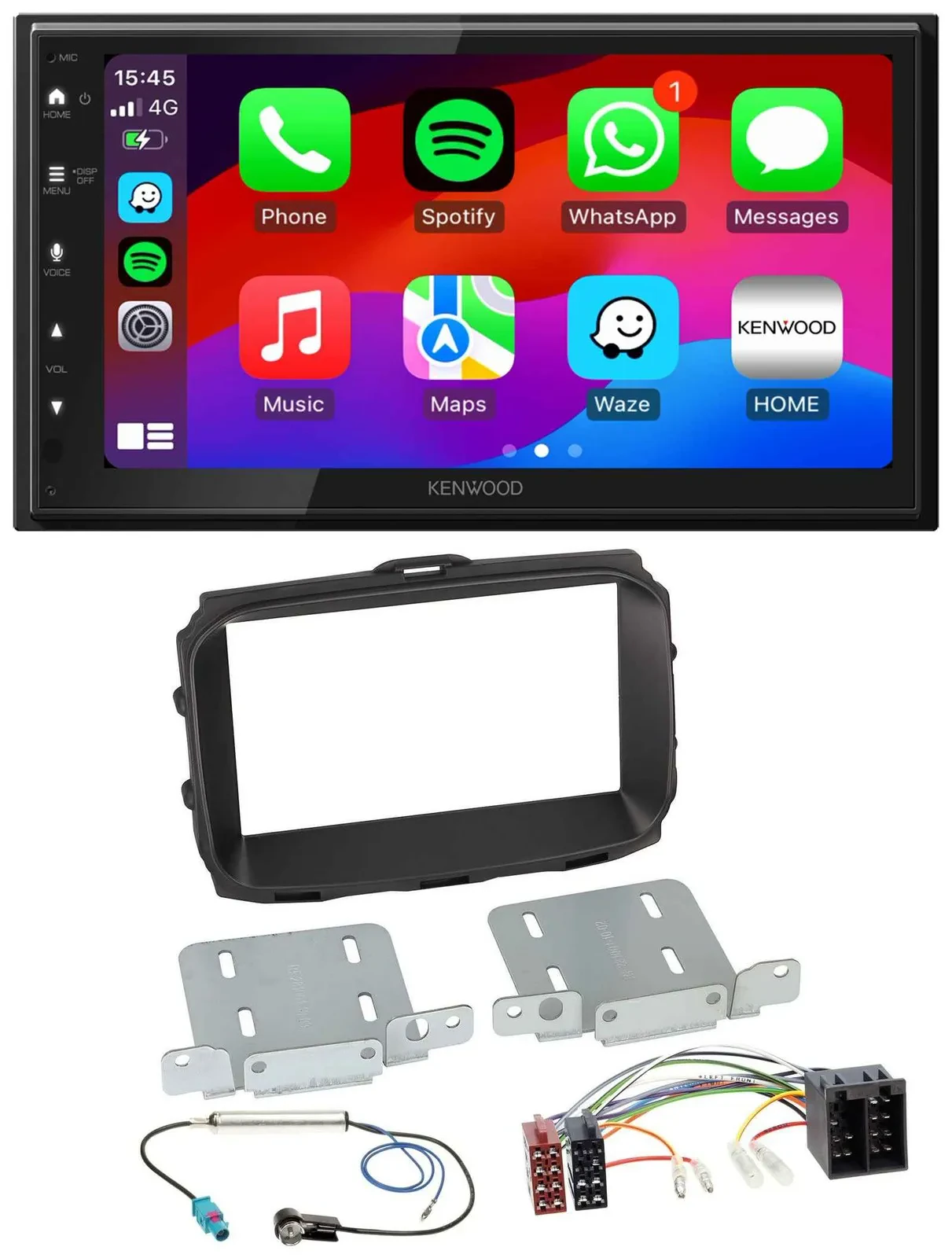 Автомагнитола Kenwood 2DIN, MP3, USB, DAB, Bluetooth, для Alfa Romeo Giulietta 2013–2021, ISO