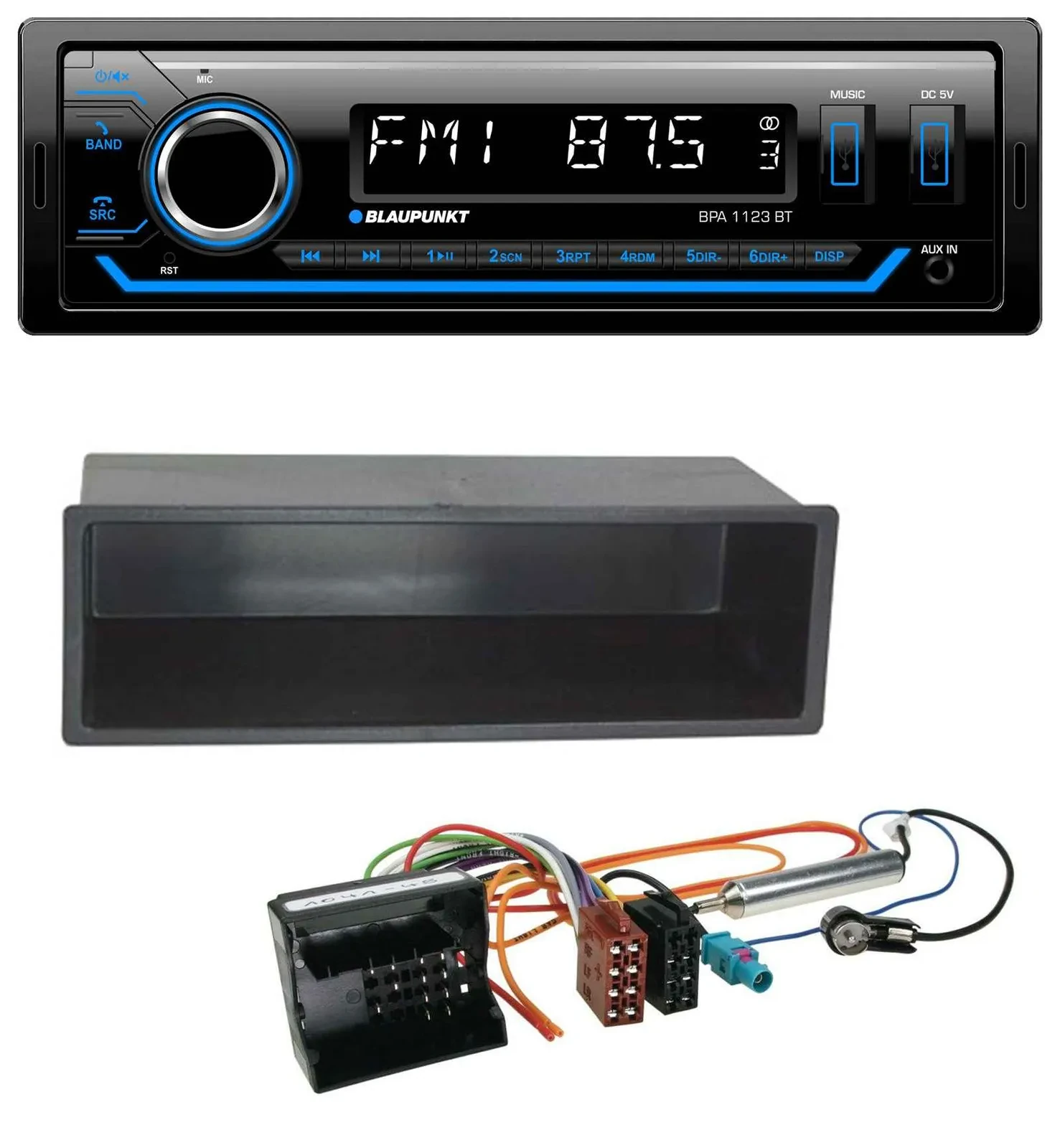 Blaupunkt MP3 Bluetooth USB AUX Autoradio für Peugeot 207 307 Expert Partner