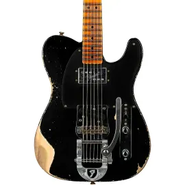 Fender Custom Shop CuNiFe Blackguard Telecaster Heavy Relic Electric Guitar Blk