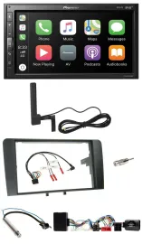 Pioneer USB 2DIN Bluetooth DAB Lenkrad Autoradio für Audi A3 Symphony Aktiv ISO