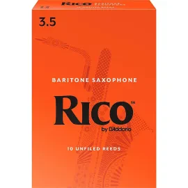 Rico Baritone Saxophone Reeds, Box of 10 Strength 3.5