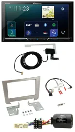 Pioneer 2DIN DAB USB Lenkrad Bluetooth Autoradio für SSangYong Rexton Telefontas