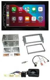 ESX 2DIN DAB USB Lenkrad Bluetooth Autoradio für Toyota Auris 2007-2011 anthrazi