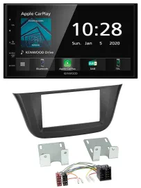 Kenwood Bluetooth MP3 DAB USB 2DIN Autoradio für Iveco Daily (ab 2014)