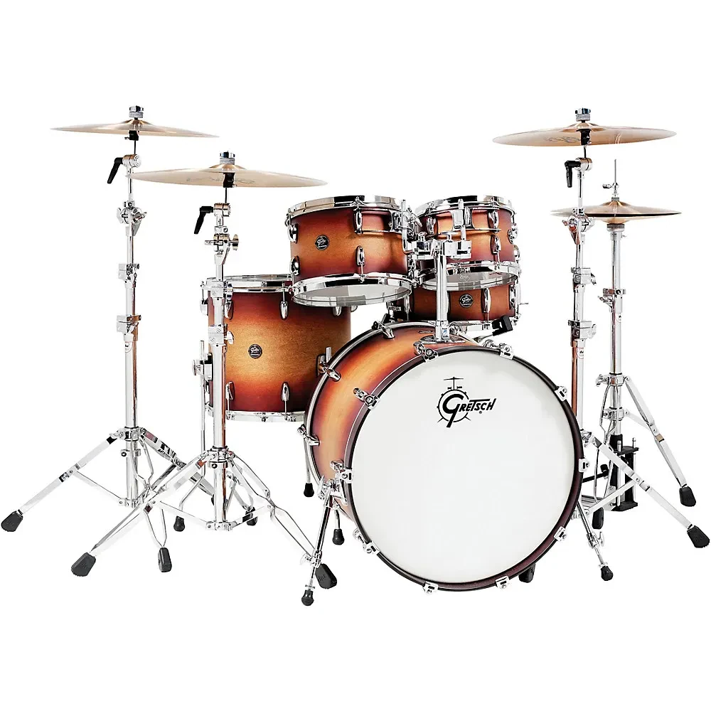 Gretsch Renown 5-Piece Rock Shell Pack with 22 in. Bass Drum Satin Tobacco Burst