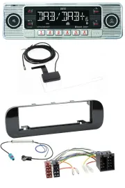 Dietz Bluetooth USB MP3 DAB Autoradio für Fiat Panda (ab 2012) - glänzend