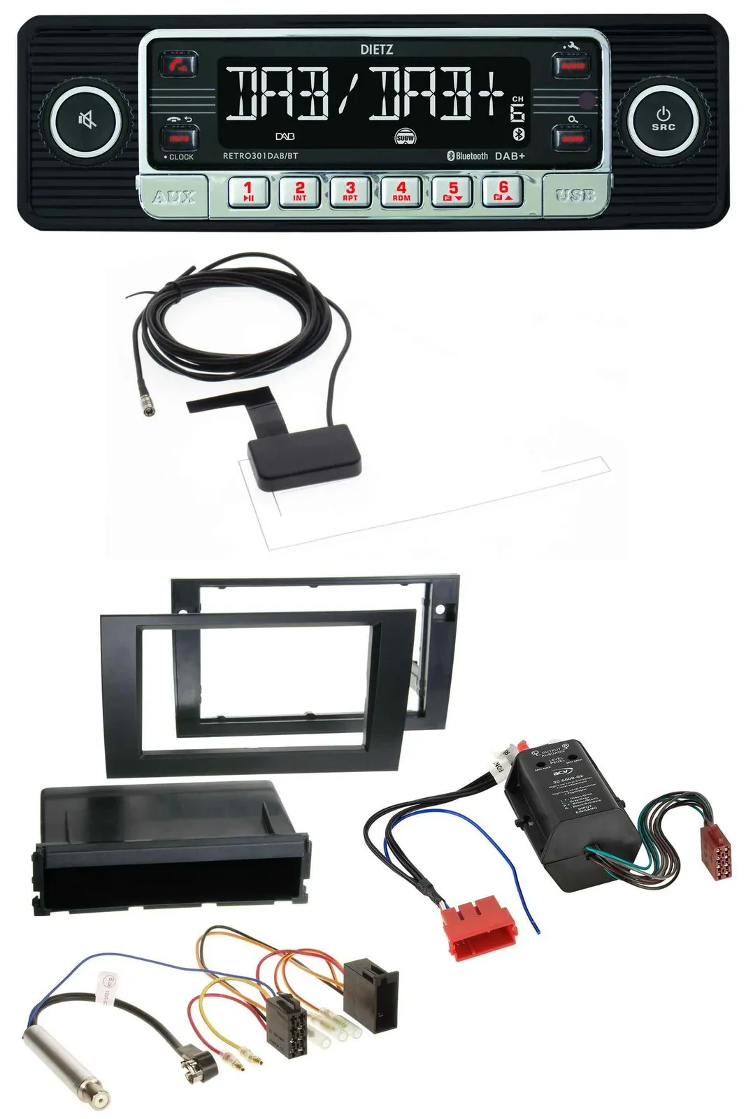 Dietz DAB Bluetooth USB MP3 Autoradio für Audi A4 B6 B7 00-08 Symphony Bose Akti