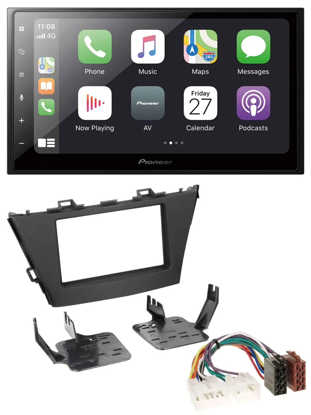 Pioneer MP3 Bluetooth DAB 2DIN USB Autoradio für Toyota Prius+ (ab 2012)