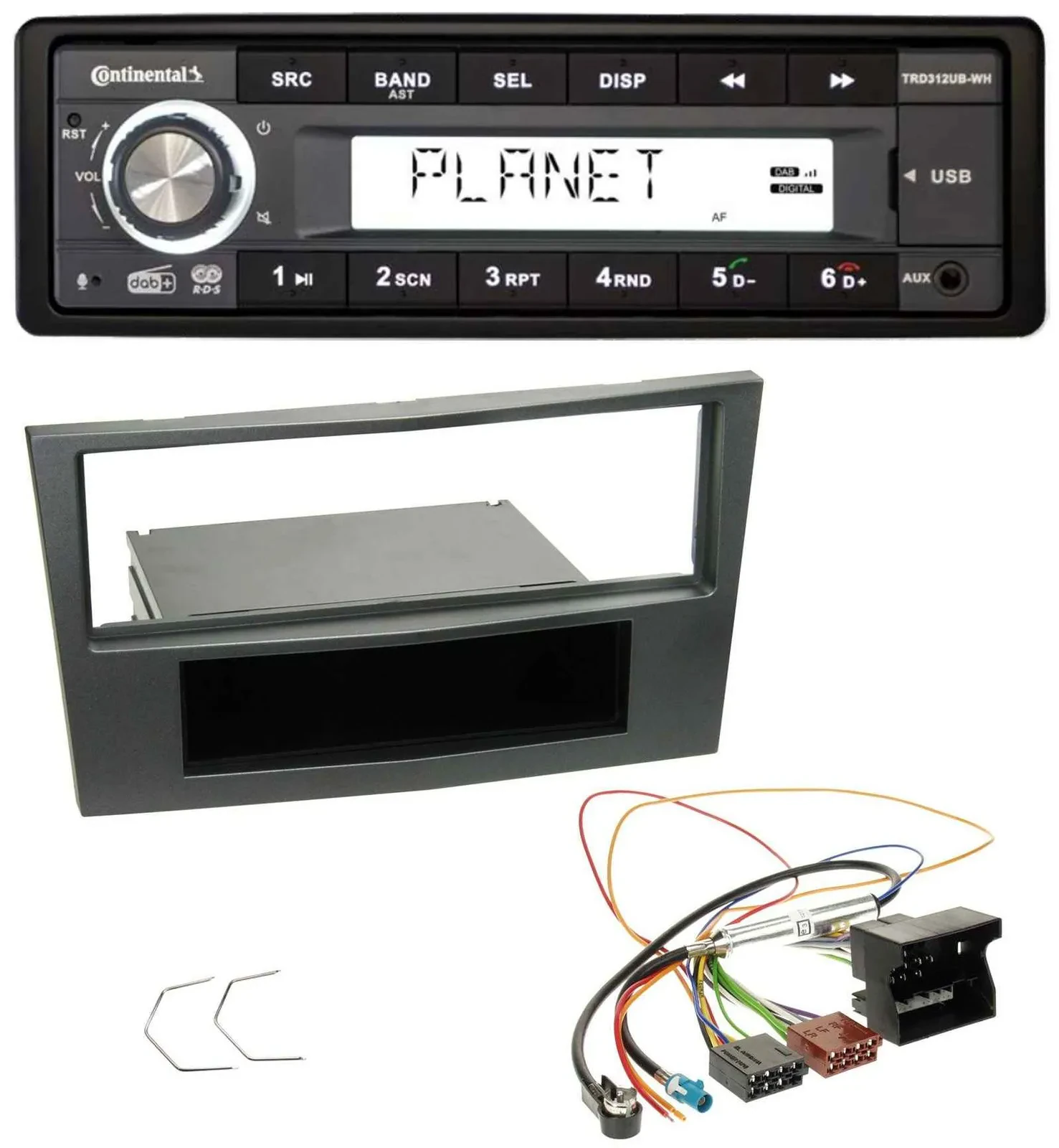 Continental USB 1DIN AUX DAB MP3 Autoradio für Opel Antara Astra H Zafira B ab 2