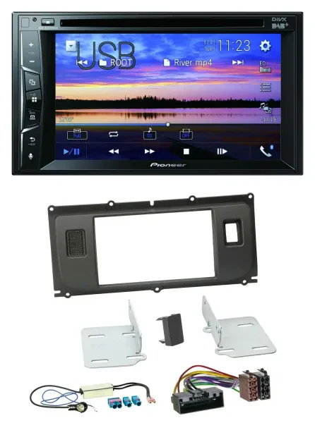 Pioneer Bluetooth 2DIN USB DVD DAB MP3 Autoradio für Land Rover Evoque Blindstop