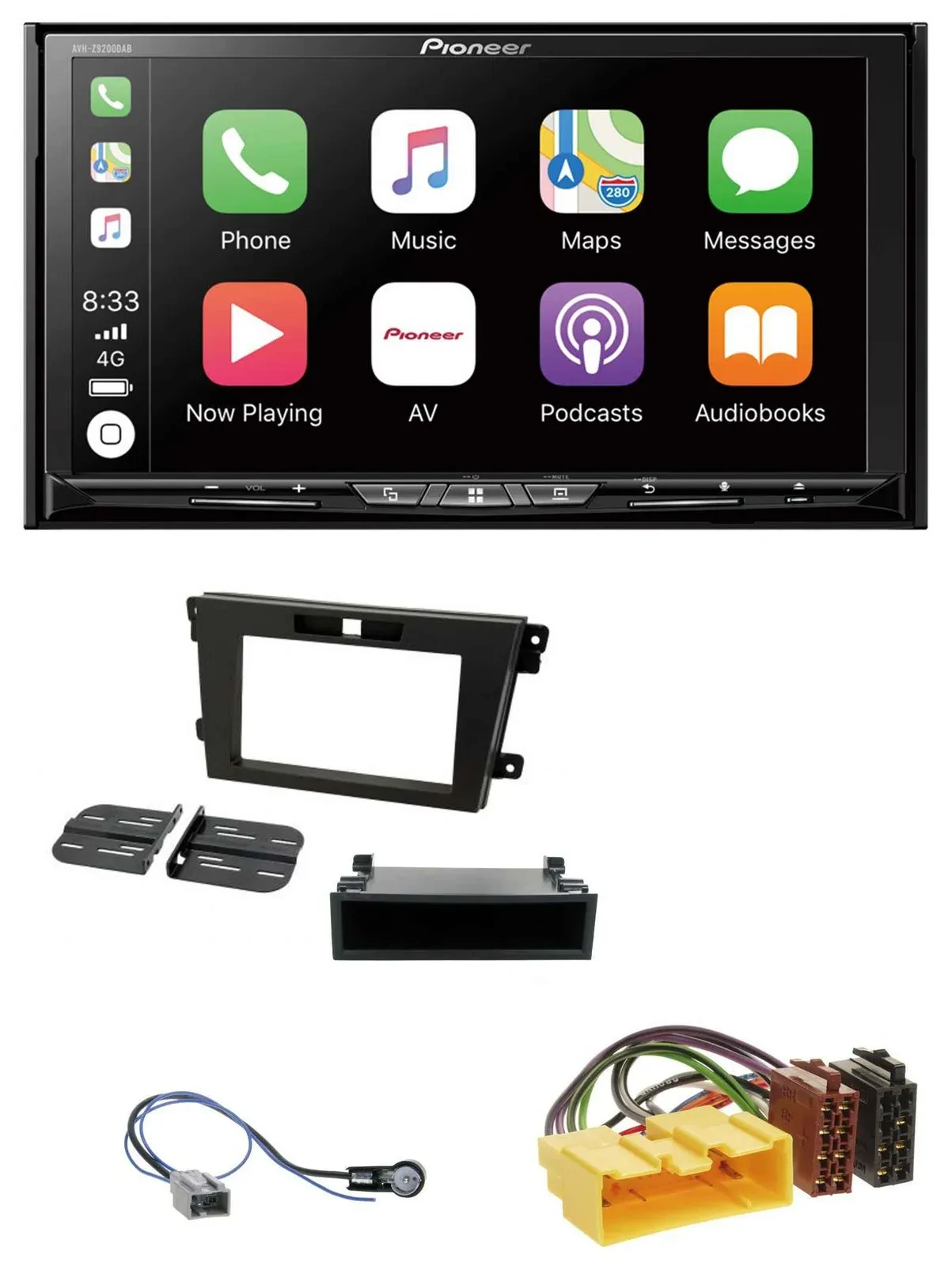 Pioneer 2DIN MP3 USB DAB DVD Bluetooth Autoradio für Mazda CX-7 (2008-2010)