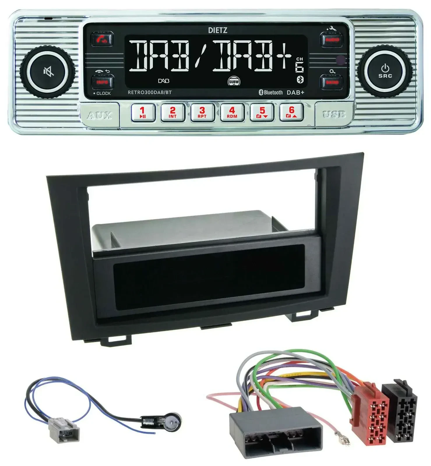 Dietz Bluetooth MP3 DAB USB Autoradio für Honda CR-V (ab 2007)