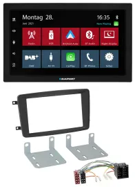 Автомагнитола для Mercedes C‑Class, CLK, Viano V Blaupunkt 2 DIN Bluetooth DAB USB MP3