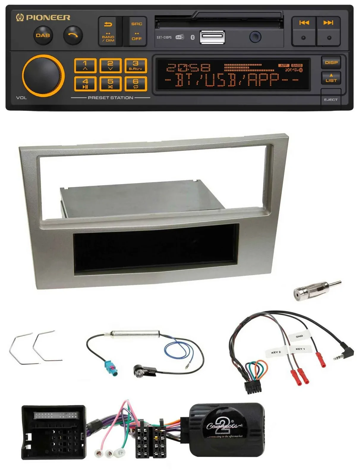 Автомагнитола для Opel Zafira B/Astra H/Corsa D Pioneer DAB, USB, Bluetooth