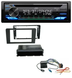 Автомагнитола JVC Bluetooth, DAB, CD, USB для Audi A3 8P (2003–2012), Quadlock