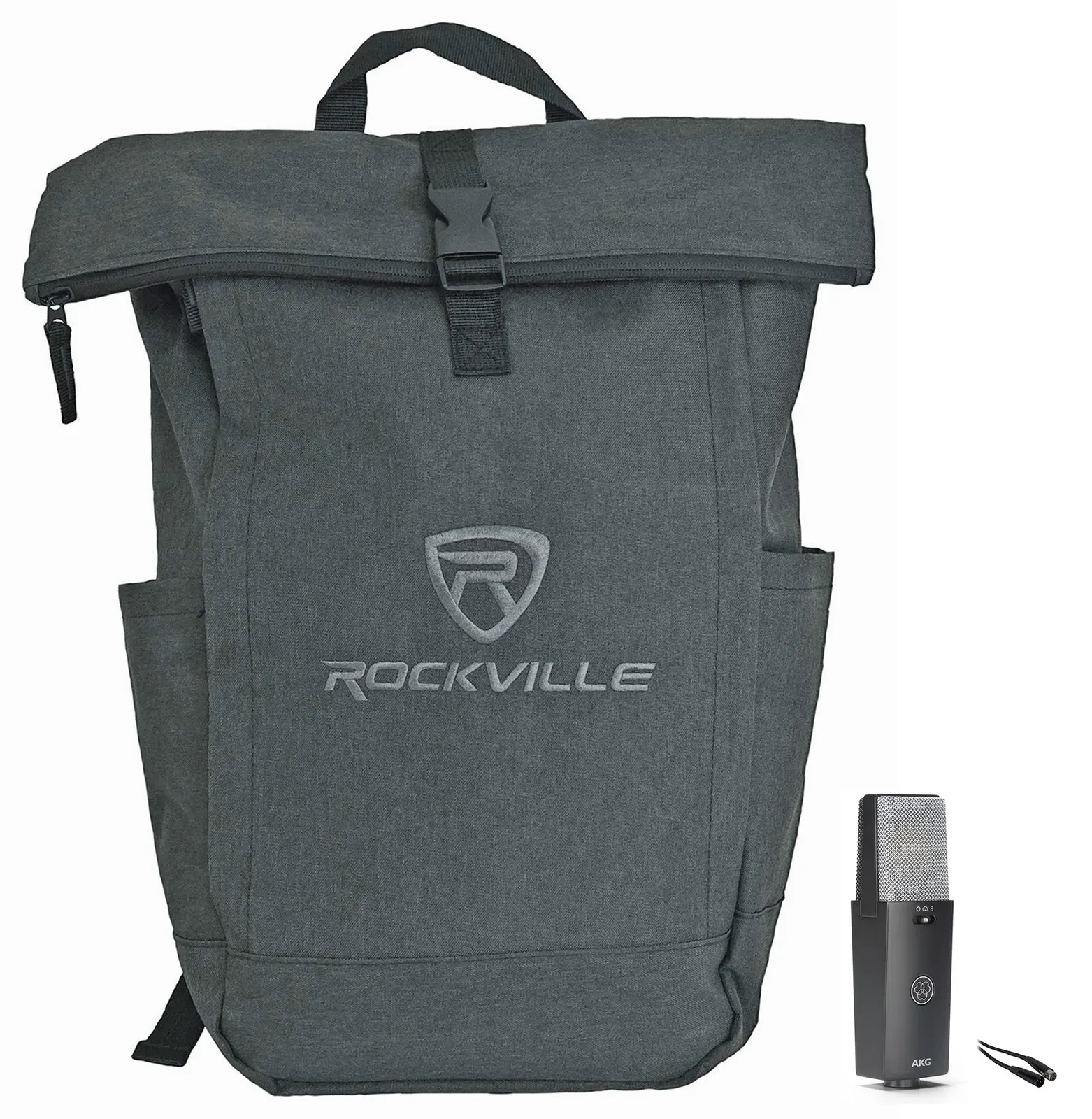 AKG C114 Professional Multi-Pattern Condenser Studio Microphone+Cable+Backpack