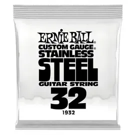 Струна для электрогитары Ernie Ball P01932 Stainless Steel, сталь, калибр 32